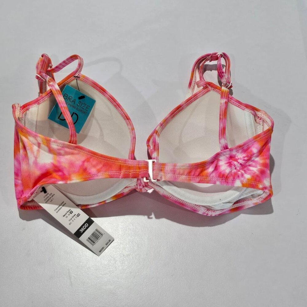 Sundazed  Harper Tie-Dyed Tie Bikini Swim Top 36DD - Picture 6 of 9